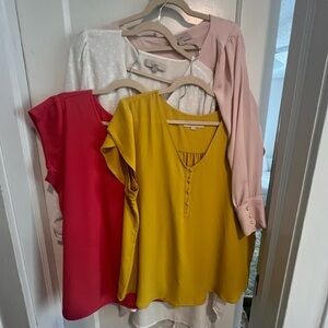 Bundle of 5 Ann Taylor/LOFT Spring Blouses